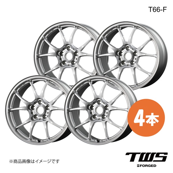 18インチ 5H100 8.5J +42 T66-F ホイール 4本 グロスシルバー(GS) TWS