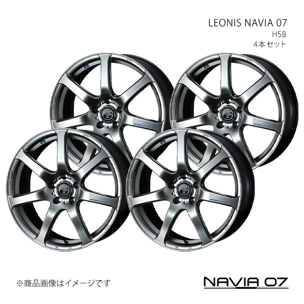【18インチ 5H100 7.0J +47】アルミホイール4本セット レガシイアウトバック BR系 NAVIA 07 HSB 0039575×4