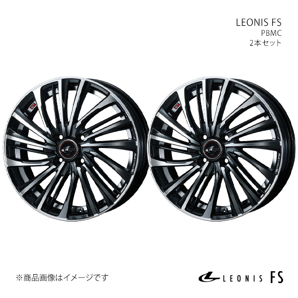 【15インチ 4H 100 4.5J +45】ホイール2本セット LEONIS レオニス PBMC 0039954×2