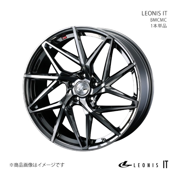 【19インチ 5H 114.3 7.5J +48】ホイール1本単品 LEONIS レオニス BMCMC 0040618