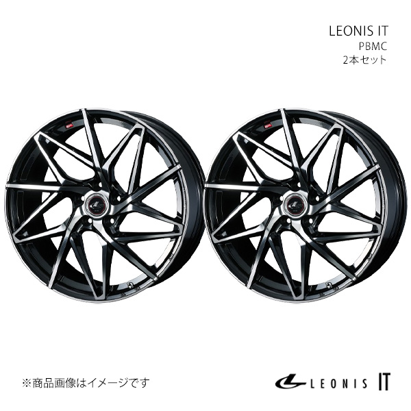 【15インチ 5H 114.3 6.0J +43】ホイール2本セット LEONIS レオニス PBMC 0040564×2