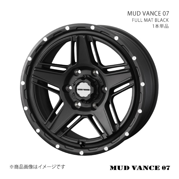 【17インチ 6H 139.7 6.5J +38】ホイール1本単品 WEDS ADVENTURE ウェッズ アドベンチャー FULL MAT BLACK 0040536
