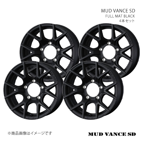 WEDS - 【16in 5H 139.7 6.0J -5】車輪4本仕掛ける ADVENTURE ウェッズ 冒険 FULL MAT BLACK 0042171×4 車、バイク、自転車-アルミホイール
