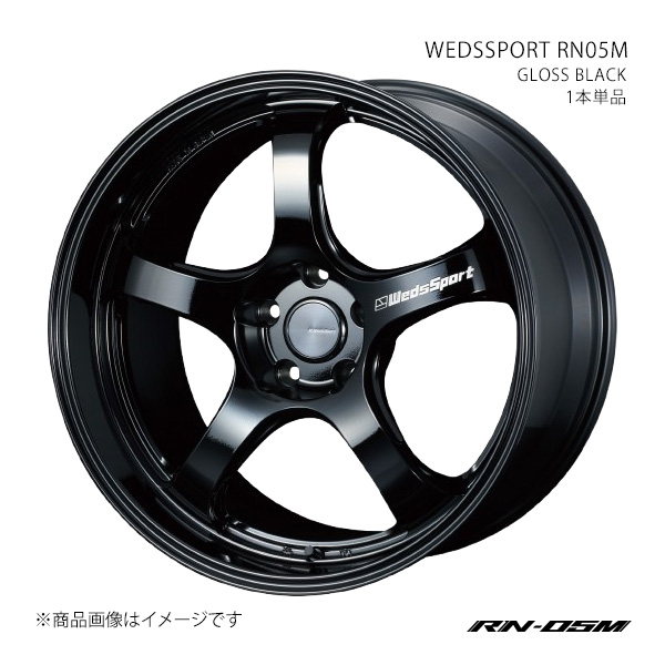 【19インチ 5H 112 10.0J +40】ホイール1本単品 WEDSSPORT ウェッズスポーツ GLOSS BLACK 0073678