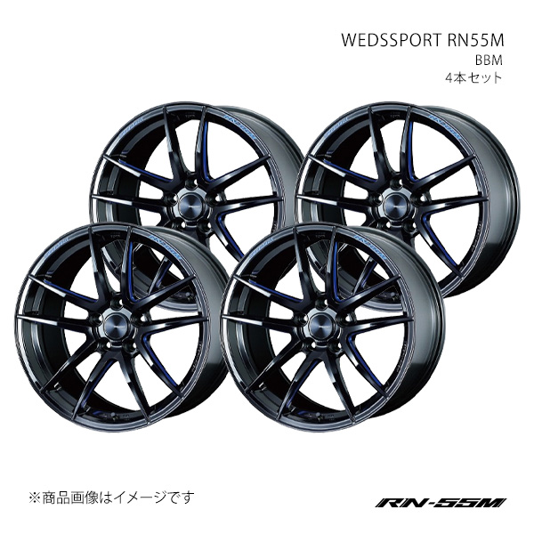 WEDS - 【18in 5H100 7.5J +45】軽銀銀輪4本仕かける カローラ 210系・A10系 とき勧めるタイア大きさ:225/40-18 RN55M 0072945×4