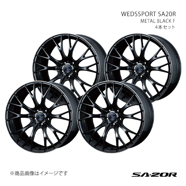 WEDS - 【20in 5H114.3 9.5J +38】軽銀銀輪4本仕かける SC 40系 SA20R 0072795×4