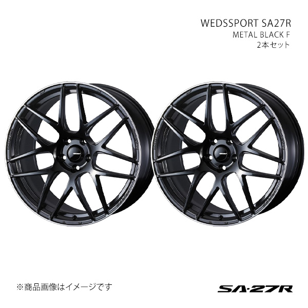 WEDS - 【19in 5H114.3 8.0J +45】車輪2本仕掛ける アルファード 10系/FF とき勧めるタイア大きさ:225/45-19 SA27R METAL BLACK/F 0074481×2 アルミホイール-タイヤ、ホイール
