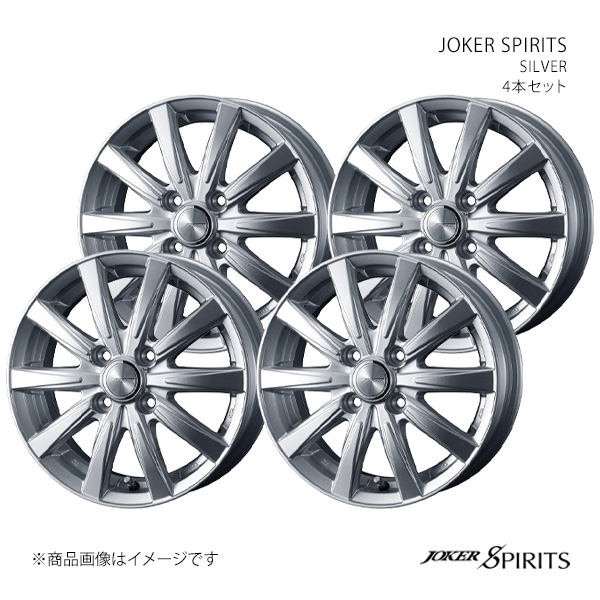 【15インチ 4H 100 4.5J +45】ホイール4本セット JOKER ジョーカー SILVER 0040128×4