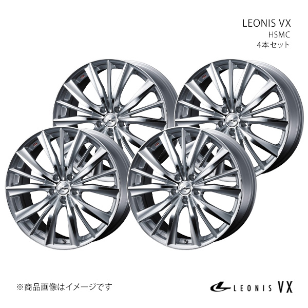 【15インチ 5H 114.3 6.0J +50】ホイール4本セット LEONIS レオニス HSMC 0033243×4
