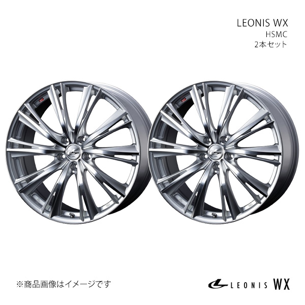 WEDS - 【8.5in 114.3H45 J5 +φ60】銀輪 HSMC アルファード 10系/4WD LEONIS 20 0033919×2
