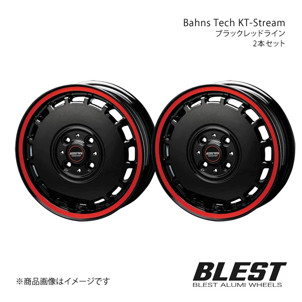 Bahns Tech KT Stream エブリイバン DA17V アルミホイール 2本セット 【12×4.0B 4 100 +43 ブラックレッドライン】 :ble qq e h 3116s:車楽院