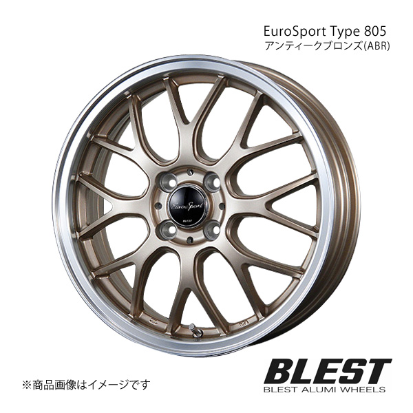 EuroSport Type 805 アクア 10系15インチ車 アルミホイール 1本 【16×6.0J 4 100 +40 アンティークブロンズ(ABR)】 :ble qq e h 2320s:車楽院