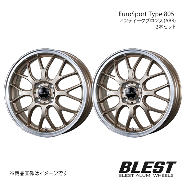 EuroSport Type 805 ライフ JB5/8 アルミホイール 2本セット 【15×5.0J 4-100 +45  アンティークブロンズ(ABR)】