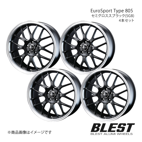 EuroSport Type 805 ルクラ L455F アルミホイール 4本セット 【16×5.0J 4 100 +45 セミグロススブラック(SGB)】 :ble qq e h 7934s:車楽院