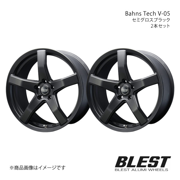 Bahns Tech V 05 ハリアー 30系 アルミホイール 2本セット 【19×8.5J 5 114.3 +36 セミグロスブラック】 :ble qq e h 3568s:車楽院