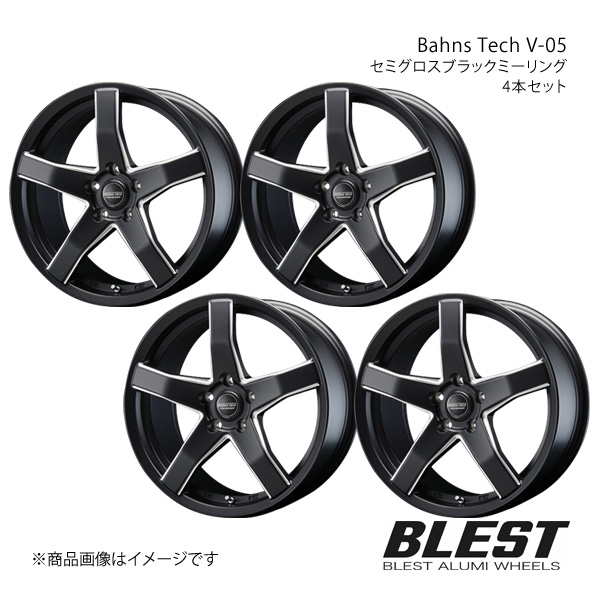 Bahns Tech V 05 エクシーガ YA アルミホイール 4本セット 【18×7.0J 5 100 +50 セミグロスブラックミーリング】 :ble qq e h 6308s:車楽院