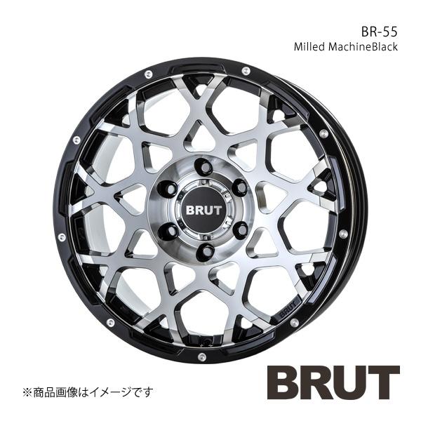 BRUT ブルート BR 55 ハイラックス 125系 アルミホイール1本【18×8.0J 6 139.7 +20 ミルドマシンブラック】TRISTAR トライスター :brut qq e f2 h 52s:車楽院