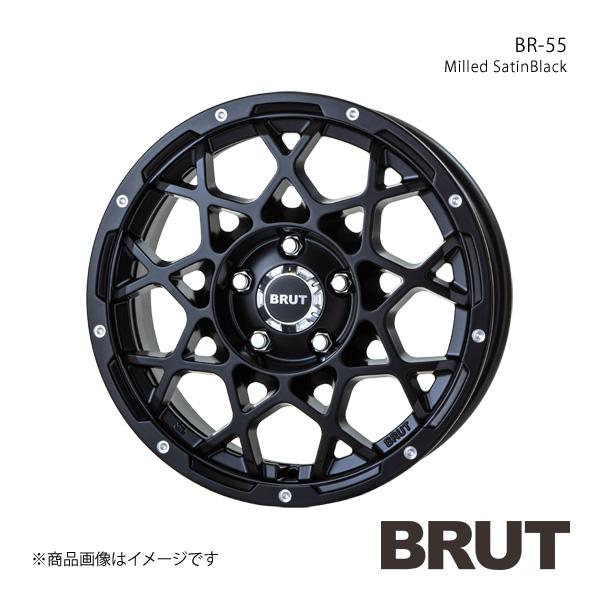BRUT ブルート BR 55 COMPASS コンパス アルミホイール1本【16×6.5J 5 110 +35 ミルドサティンブラック】TRISTAR トライスター :brut qq e f2 h 62s:車楽院