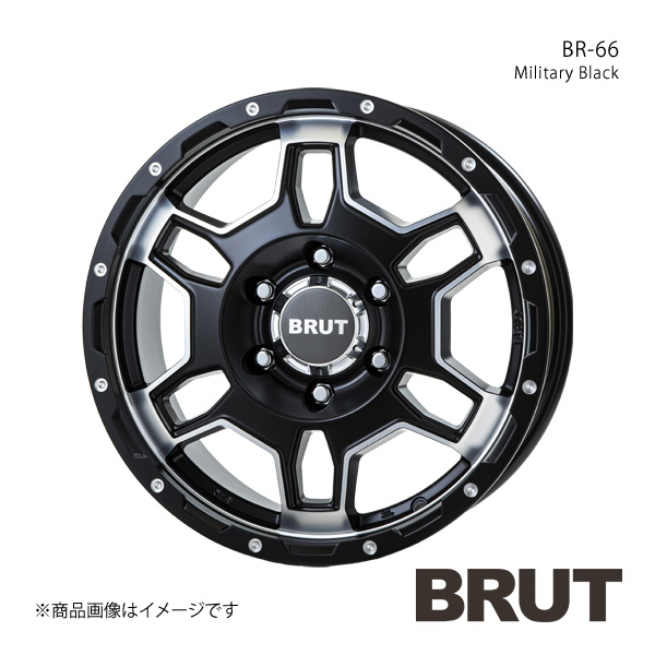 BRUT ブルート BR-66 FJクルーザー GSJ15W アルミホイール1本【17×7.5J 6-139.7 +20 ミリタリーブラック】TRISTAR トライスター