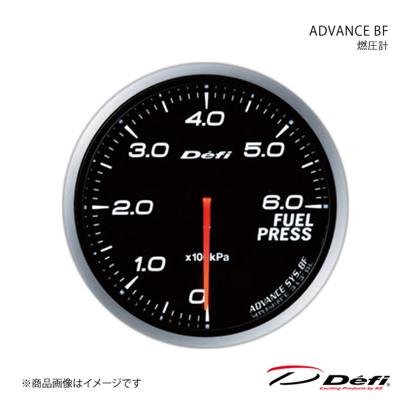 Defi デフィ ADVANCE BF/アドバンスビーエフ 燃圧計 Φ60 照明色:ホワイト DF10301 :df10301 qq e f2 29s:車楽院