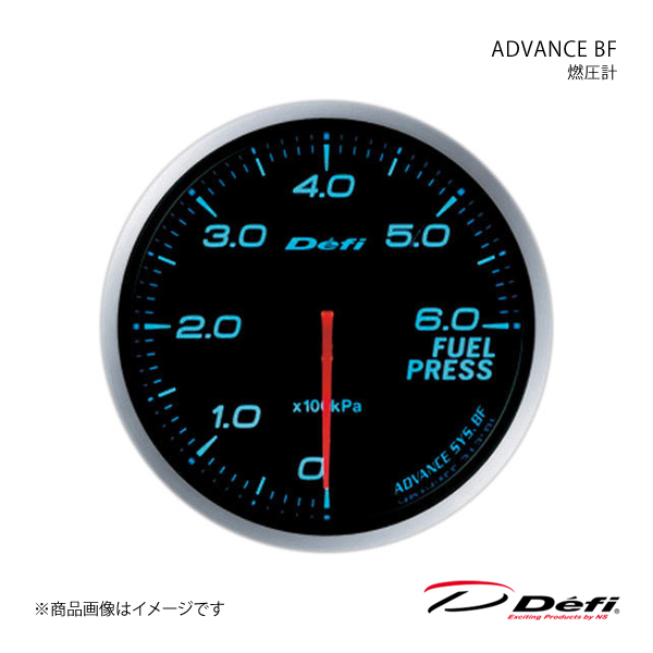 Defi デフィ ADVANCE BF/アドバンスビーエフ 燃圧計 Φ60 照明色:ブルー DF10303 :df10303 qq e f2 31s:車楽院