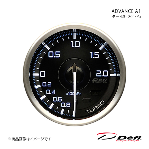 Defi デフィ ADVANCE A1/アドバンスエーワン ターボ計 200kPa Φ60 照明色:ホワイト(自発光式タイプ) DF14801 :df14801 qq e f2 1s:車楽院