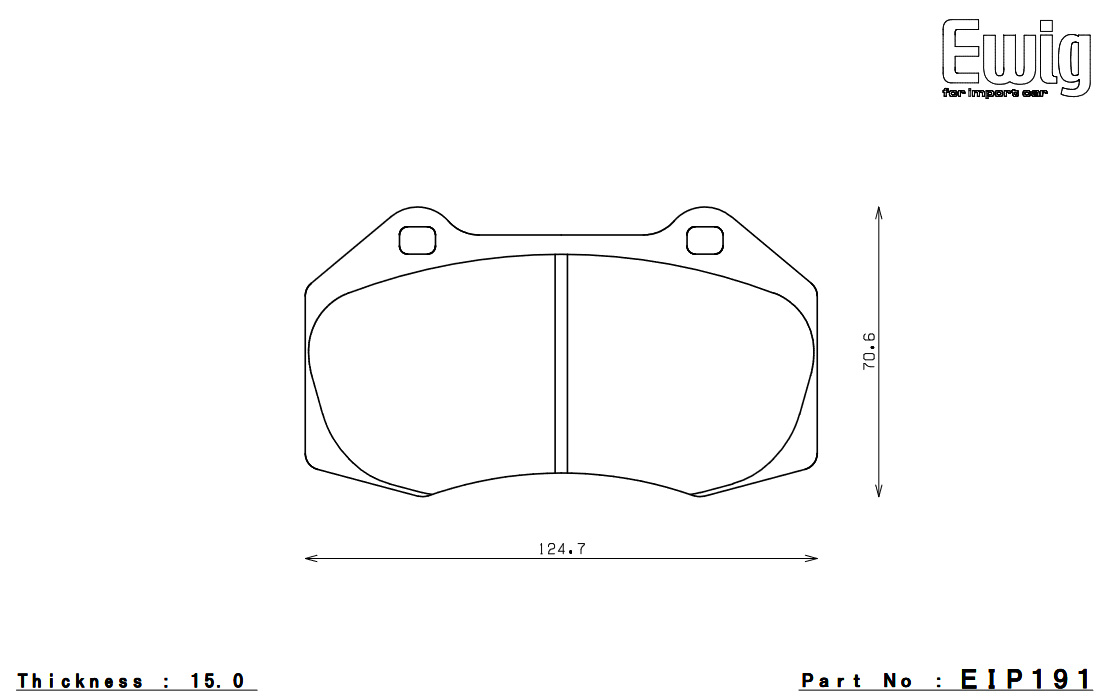 ENDLESS エンドレス ブレーキパッド SSM PLUS 1台分セット FIAT ABARTH 124 spider NF2EK EIP191MP+EIP264MP｜syarakuin-shop｜03