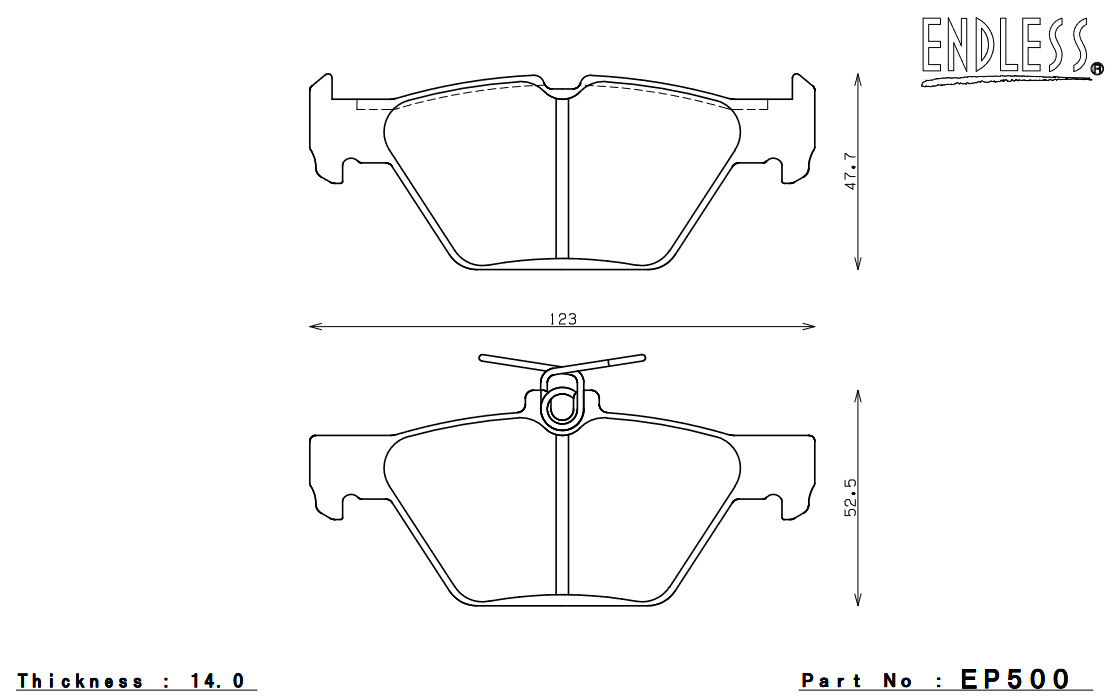 ENDLESS エンドレス ブレーキパッド SSS 1台分セット WRX S4 VAG EP417SS2+EP500SS2｜syarakuin-shop｜06