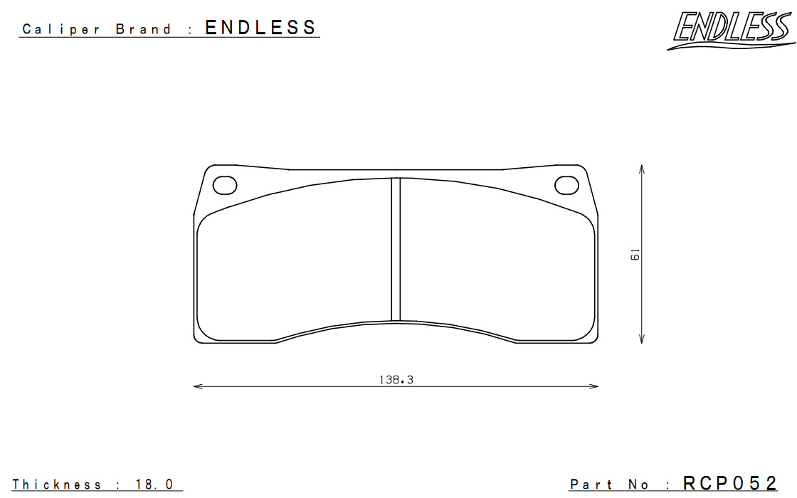 ENDLESS エンドレス システムインチアップキット 6POT フロント シビック Type-R FL5 ECZ6XFL5｜syarakuin-shop｜02
