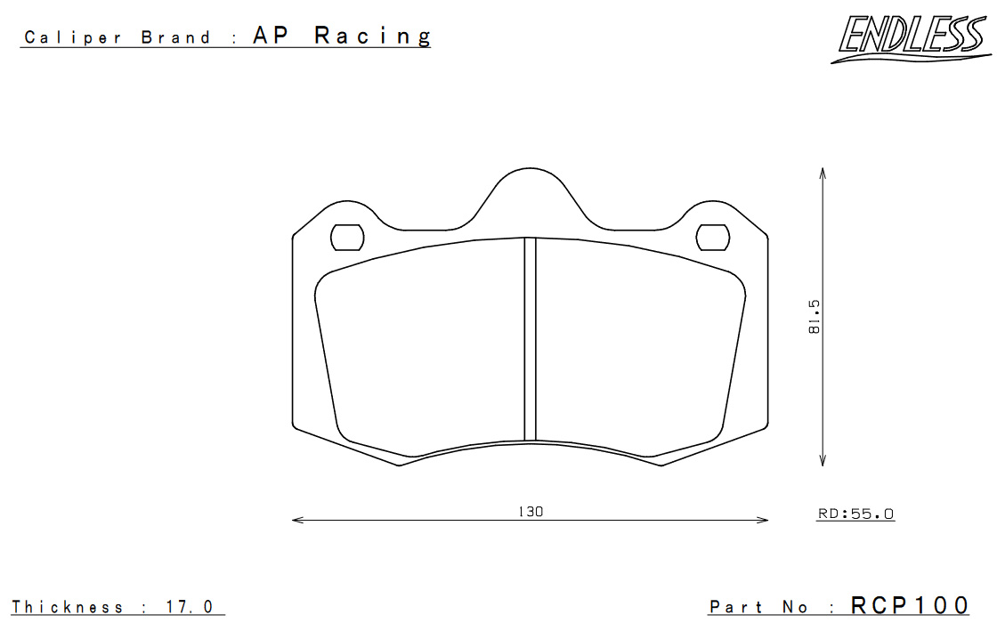 ENDLESS エンドレス ブレーキパッド CC-Rg フロント LOTUS Exige V6 3.5L S/ロードスター/CR/350 RCP100CRG2