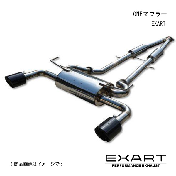 EXART/エクスアート ONEマフラー スカイライン(400R) 5BA RV37 VR30DETT EA02 NS101 C :exa qq e f2 i 53s:車楽院