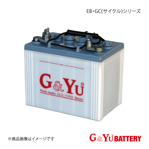 G&Yu BATTERY/G&Yuバッテリー EB・GC(サイクル)シリーズ アイチコーポレーション 高所作業車 RM040  新車搭載:EB-100×2 品番:EB-100×2 自動車用バッテリー