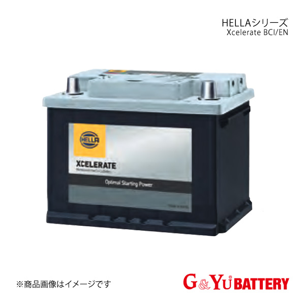 G&Yu BATTERY/G&Yuバッテリー HELLA Xcelerateシリーズ 部品番号:8EB 354 810-081 品番:75-660×1｜syarakuin-shop