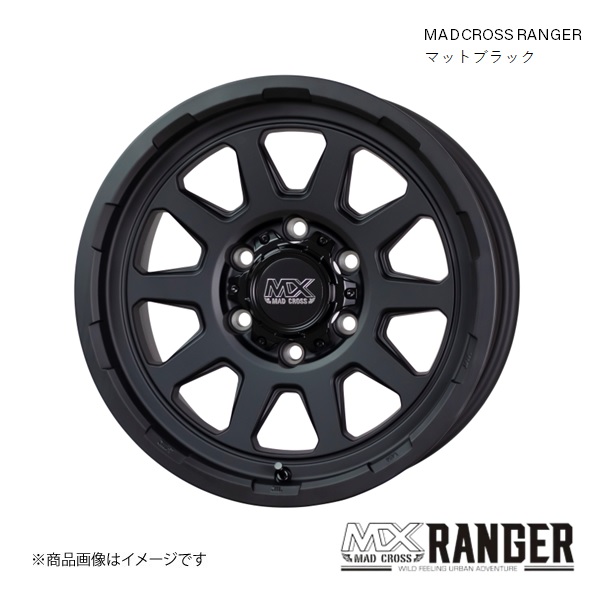 マッドクロス レンジャー 16インチ 5穴 5H 114.3 7.0J INSET38 ヴェゼル ホイール 4本 マットブラック MADCROSS  RANGER