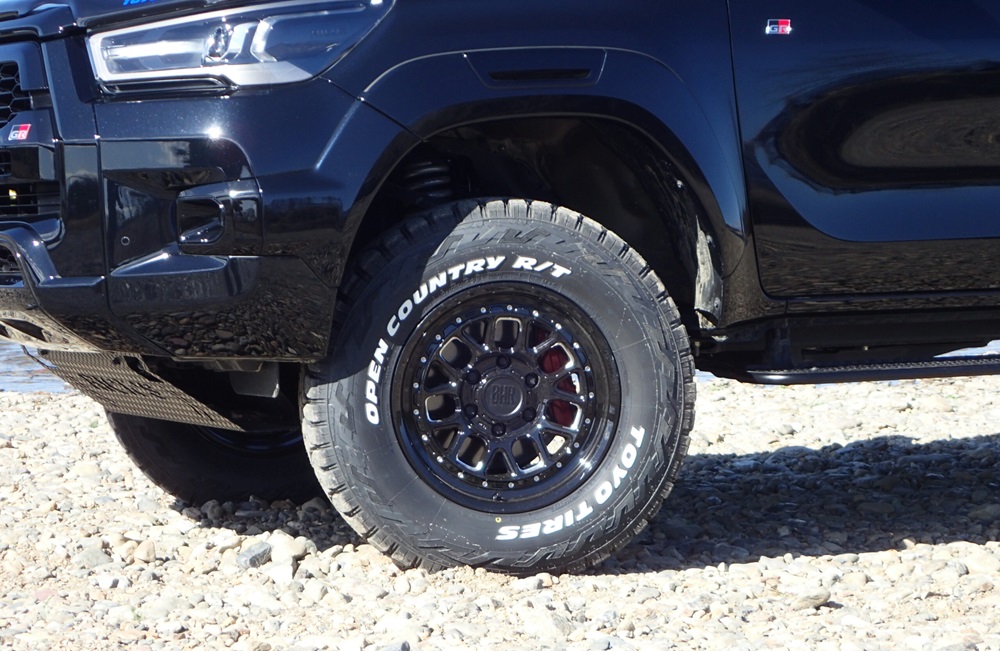 BARKLEY HARDROCK HURON ホイール 1本【16×7.0J 5-114.3 INSET38 グロスブラック・マシニング】HOT STUFFの画像