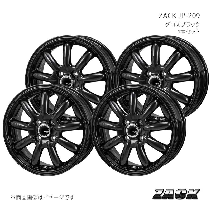 ZACK JP-209 ライフ JC系 アルミホイール4本セット【14×4.5J 4-100 +45