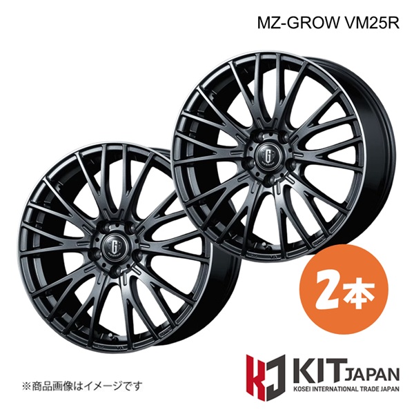エムジーグロウ VM25R ホイール 2本【13×4.00B 4-100 INSET45 DMFP