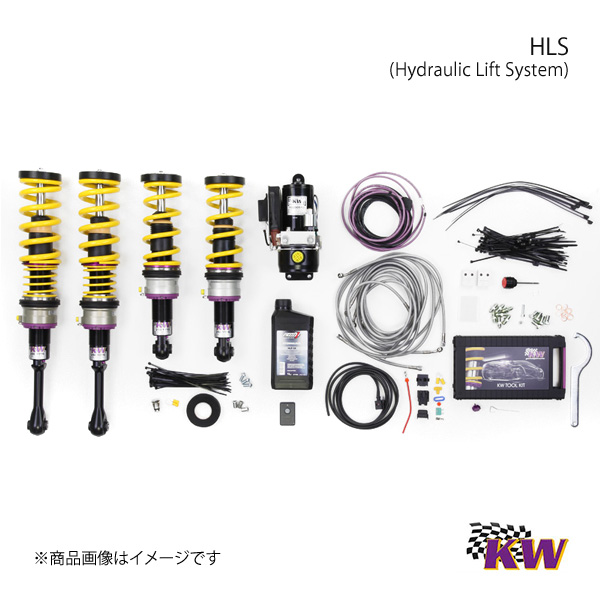 KW HLS4 コンプリート(V-3セット) リフトアップ:F/R PORSCHE 911 997/997ターボ Carrera 4等 クーペ/コンバーチブル F許容荷重:-825｜syarakuin-shop