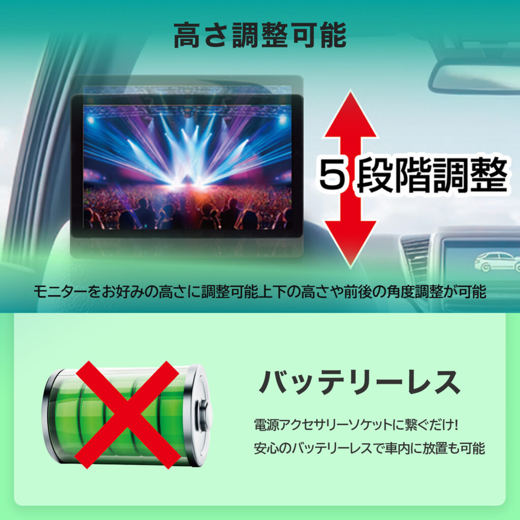 慶洋エンジニアリング KEIYO APPスマートリアモニター11.6インチ AN