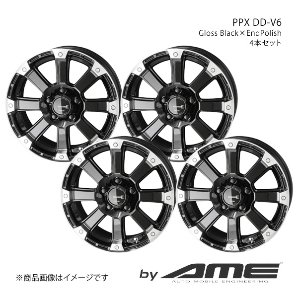 PPX DD V6 アルミホイール 4本セット デリカＤ：5 CV#W(2007/1〜)【16×7.0J 5 114.3 +35 グロスブラックエンドポリッシュ】 共豊 :kyh qq e f2 h 19429s:車楽院