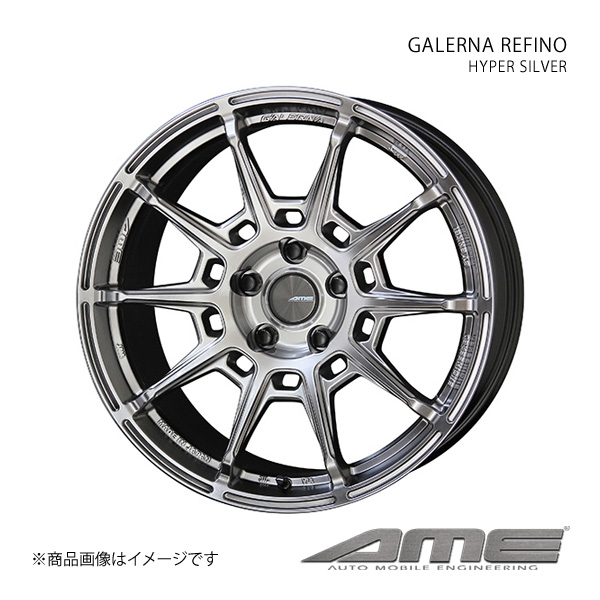 GALERNA REFINO アルミホイール1本 IS 3#(IS350)(IS200t)(2013/5〜2020/11)【18×8.0J 5 114.3 +38 ハイパーシルバー】 共豊 :kyh qq e f2 h 1974s:車楽院