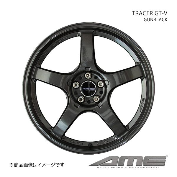 TRACER GT-V アルミホイール1本 BRZ ZC6(2012/3〜2020/7) ブレンボ装着車【18×8.5J 5-100 +45 ガンブラック】 共豊｜syarakuin-shop