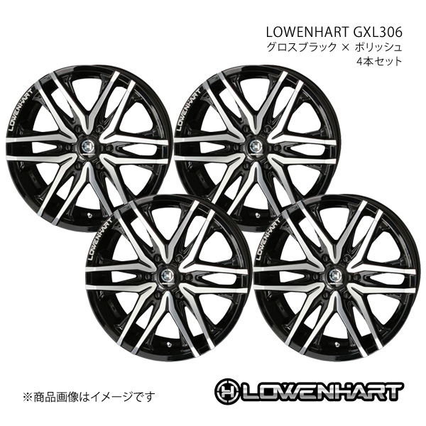 LOWENHART GXL306 ホイール4本セット ランドクルーザープラド ##J15#(2009/9〜)【20×8.5J 6 139.7 +20 グロスブラックポリッシュ】 共豊 :kyh qq e f2 h 19418s:車楽院