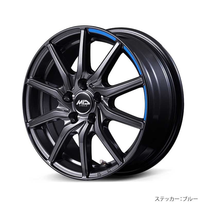 MID WHEELS/RX810 ACTIVE BLACK アリオン 260系 アルミホイール4本セット【15×6.0J 5-100 INSET45 ABK】Y256560533450300×4の画像