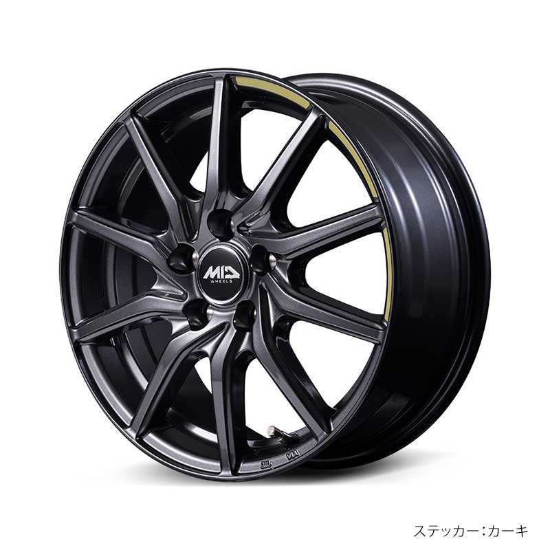 MID WHEELS/RX810 ACTIVE BLACK アリオン 260系 アルミホイール4本セット【15×6.0J 5-100 INSET45 ABK】Y256560533450300×4の画像