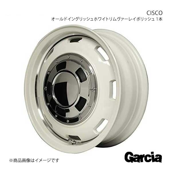 Garcia/CISCO シフォン/シフォンカスタム LA600F/LA610F ホイール1本【15×4.5J 4 100 INSET45 オールドイングリッシュホワイトリムV PO】 :mid qq e f2 h 26248s:車楽院