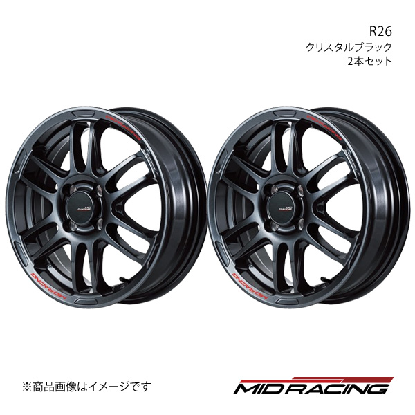 ブラックミニカー クロームホイール マルカサービス 【MID/マルカサービス】 RMP-Racing R26 16x60J