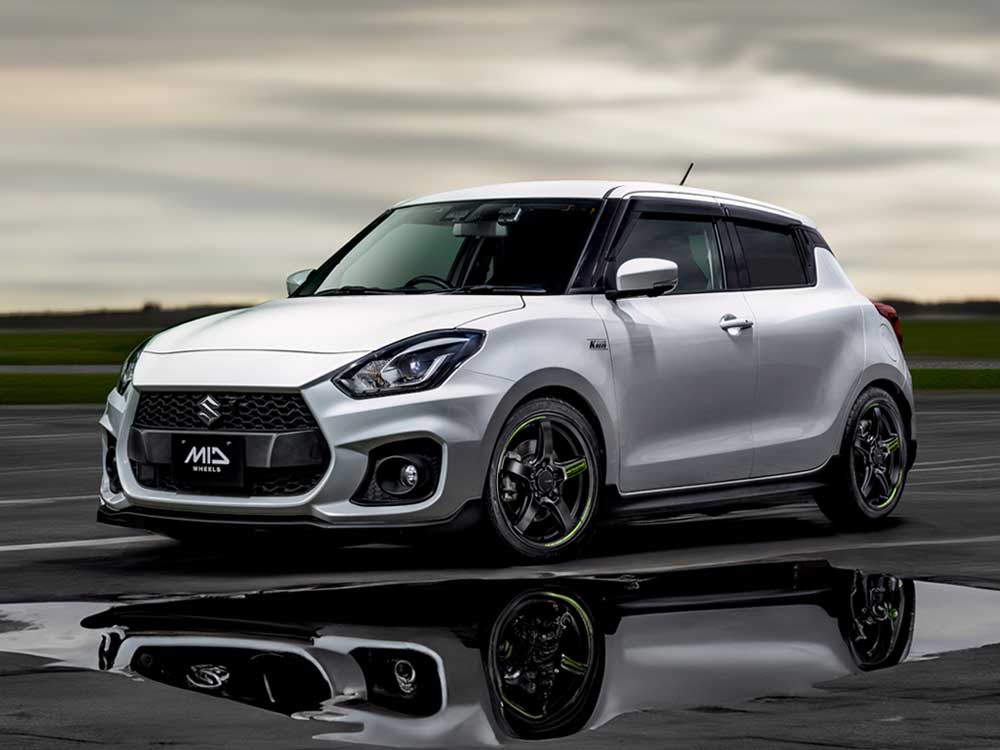 マルカサービス - MID一ころ/R50 軽銀銀輪2本仕かける【18×8.0J 5-100 INSET45 BRR】MID RACING/R50 X16188053345036N×2