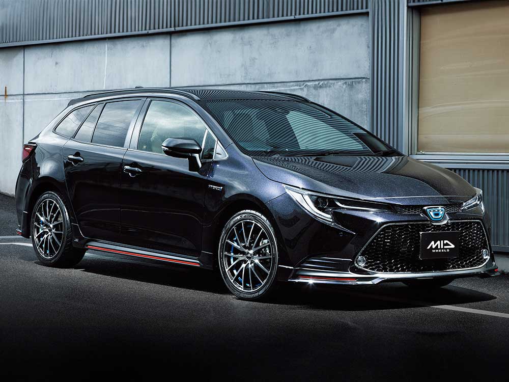 マルカサービス MID WHEELS/RX27 プリウスPHV ZVW52 アルミホイール2本