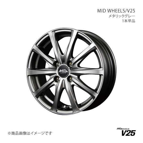 MID WHEELS/V25 アルミホイール1本【13×5.00B 4-100 INSET35 MGR】MID WHEELS/V25 S971350433350A0N×1